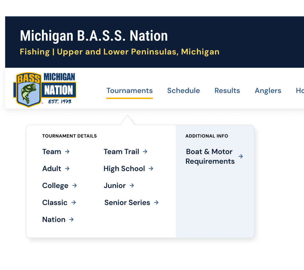 1st iteration of MBN navigation bar